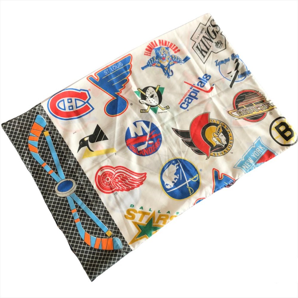 Vintage SINGLE NHL Pillow Case